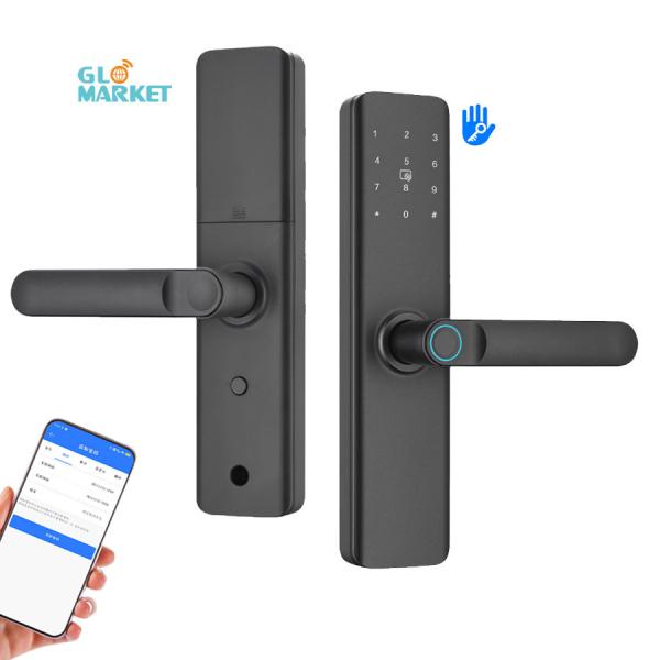 Glomarket App Control Intelligent Lock Bimoetric Fingerprint Electronic Digital Touch Screen Keypad Code Key Smart Door Lock