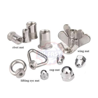 M3 M4 M5 M6 M8 M10 Brass Butterfly Wing Nut Flat Head Rivet Nuts with 100% Inspection