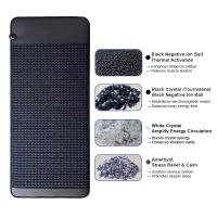 Customized Size Blue Polka Dot Embroidered PEMF Magnetic Therapy Mattress for Muscle Fatigue Relief