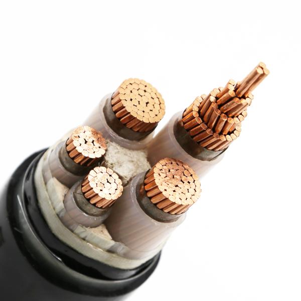 YJV XLPE Insulated PVC Sheathed Cable , Steel Tape Armoured Power Cable 4x25mm2 YJV22