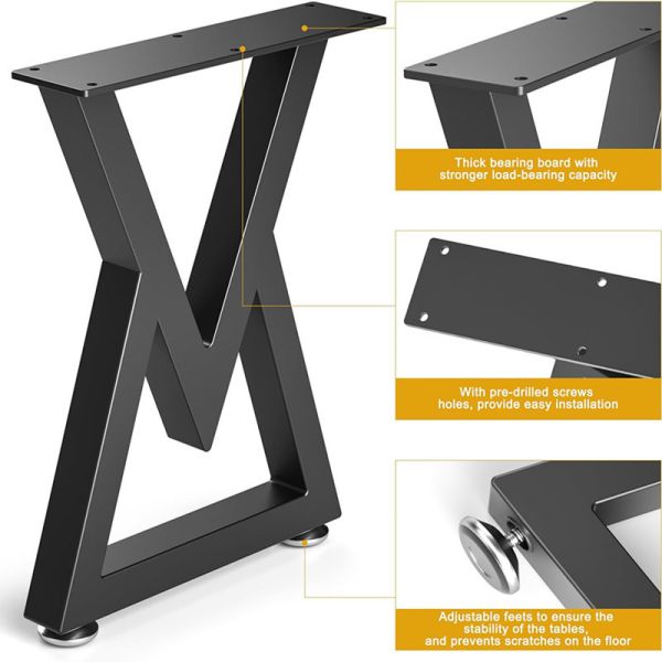 Stylish Creative Iron Desk Feet Simple Table Legs Dining Room Hardware Stand Furniture Table Leg