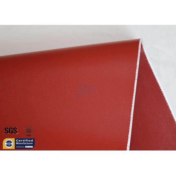 Welding Fiberglass Fire Blanket Sparks Protection Red Silicone Coating 0.8MM