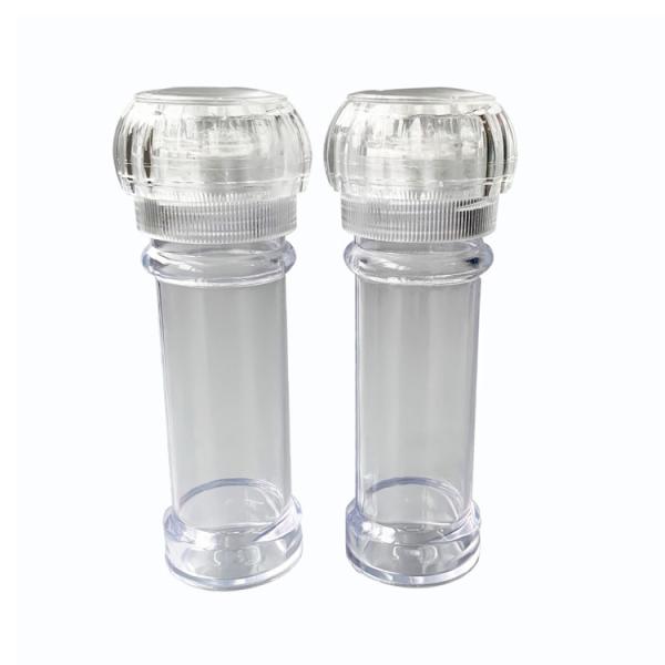 ABS Acrylic Salt Grinder Mills 360ml 72.5g Plastic PET Jar