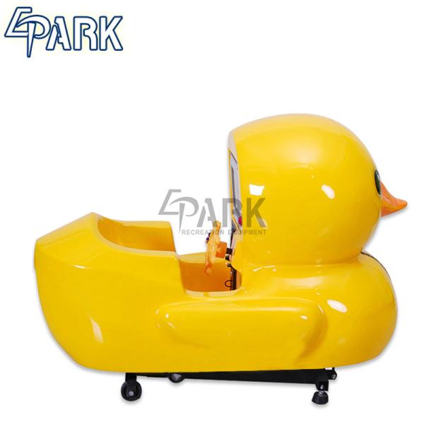 Yellow duck swing coin operated kiddie rides EPARK kids amusement park ride on machine