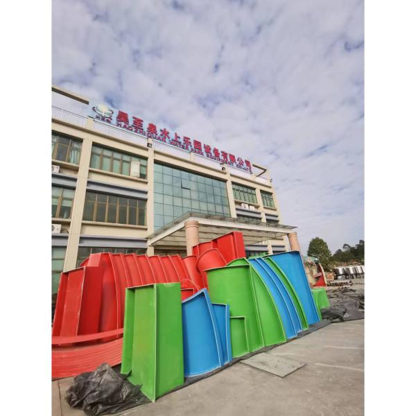 Durable Indoor S Shape  One Circle Spiral Water Slide With Ladders
