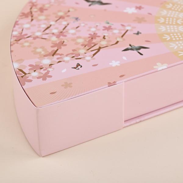Fan shaped packaging gift box, customized scarf, lipstick, gift paper box, world cover, color box, gift box, customized