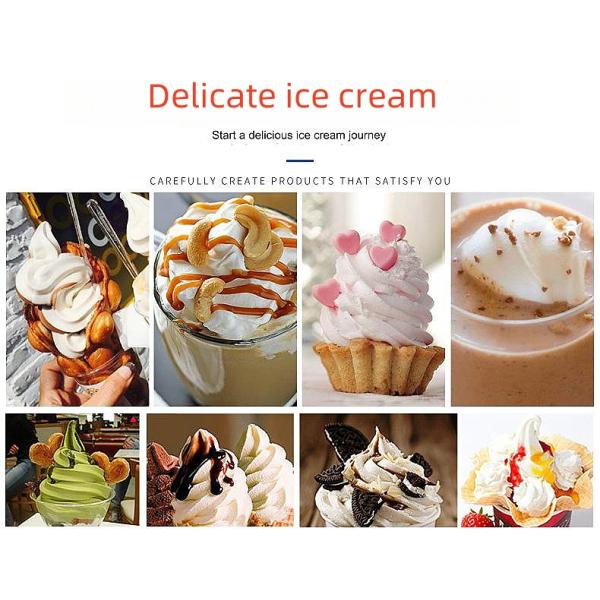 220V Voltage Mini Ice Cream Machine with Automatic Cleaning Function 310*560*750*