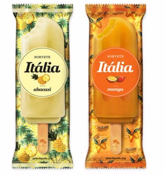 Environmentally Friendly Aqueous Coating Frozen Sucker Popsicle Packaging Bag for Food