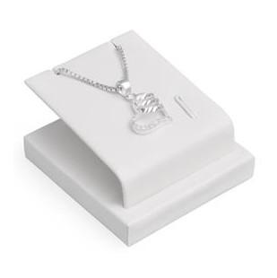 PU Leather Chain Necklace Display Stand Chemical Resistance For Jewellery Store Showcase
