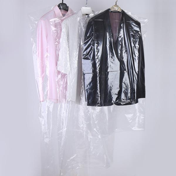 20pcs Plastic Clothes Dust Covers Hanging Storage Bag PVC Plant Fiber Type Proof Garment Bags for Home Dry Cleaners