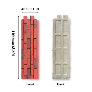PU Stone Faux Cultural Bricks Polyurethane 3D Background Wall Panel For Villa Garden