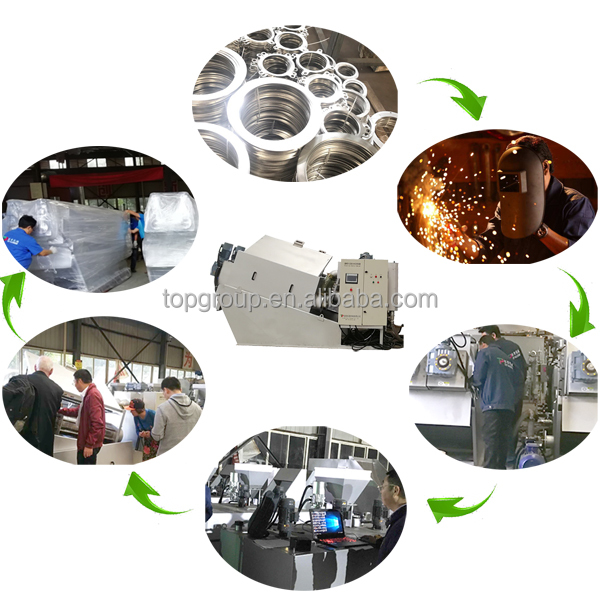 Прямой винтовой пресс TPDL для очистки промышленных сточных вод и обезвоживания ила