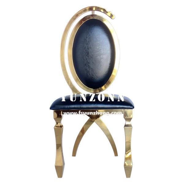 Dubai Luxury Hotel Furniture Cheap Wholesale Gold Stainless Steel Banquet Wedding Chair for Event Party