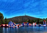 Jogos infláveis do parque da água do lago/campo de jogos de flutuação água inflável