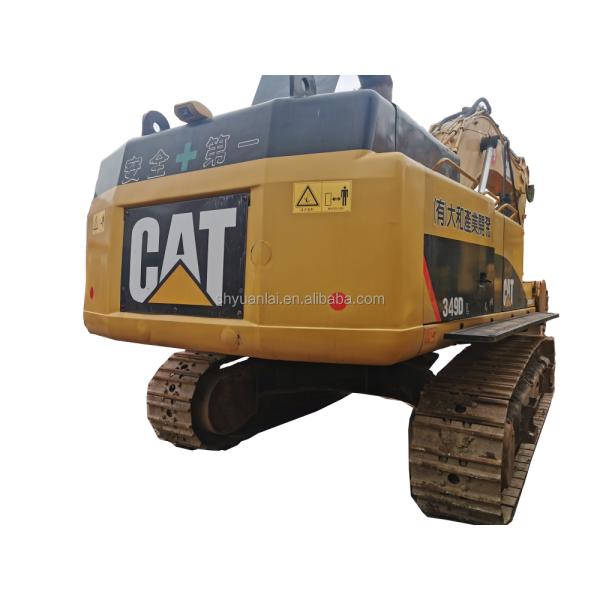 Excavateur CAT349D d'occasion Peinture originale de conception en acier souple et de haute puissance