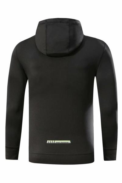 Fitness Men Gym Zipper Hoodies Pullover Breathable 100% Cotton Material For Adults