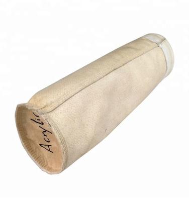 Pulse Jet Industrial Filter Bags Acrylic Material Good Air Permeability