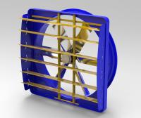 High Strength Double Layer PE Livestock Circulation Fan 1830mm Blade Diameter 2kW Power