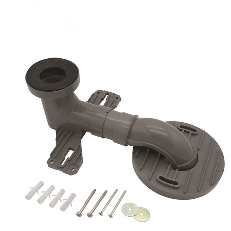 Bathroom Toilet Connection Drain Pipe Plastic Pipe Shifter Polyvinyl Chloride Offset Plate Connection Pipe
