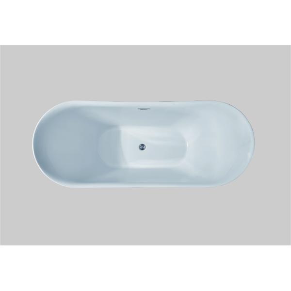 Freestanding Bathroom Bathing Acrylic Slipper Bath Movable Single Person