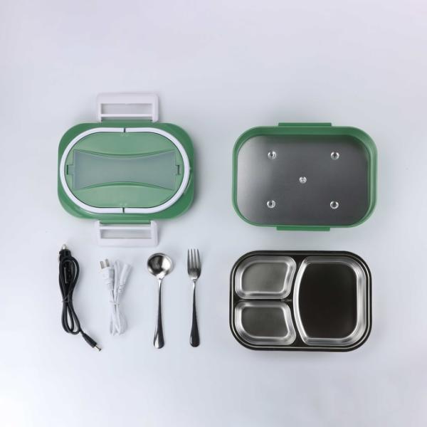 Electric Lunch Box With 304 Stainless Steel For Warm Eating 60W Green