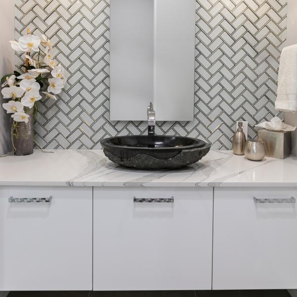 Lacquer Painting Ceramic Basin Bathroom Vanity With Mirror Wall Mounted White Plain High Gloss