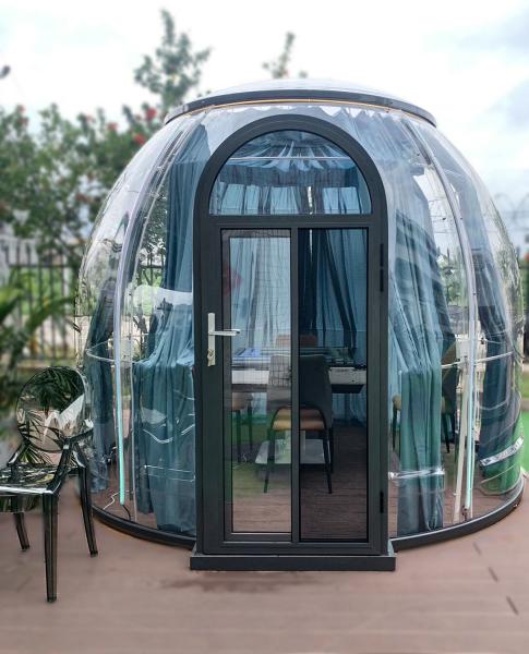 UV Resistant Transparent PC Bubble House Waterproof Geodesic Dome Tent for Outdoor Glamping  Used for Entertainment