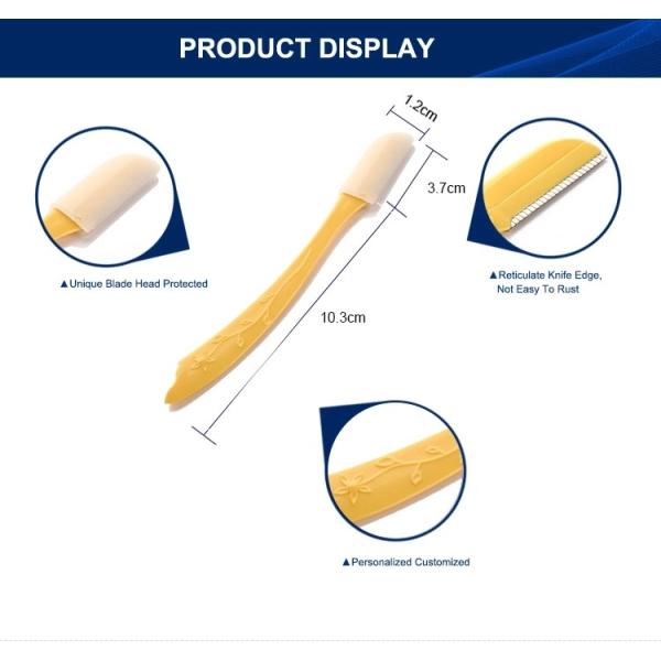 ABS Plastic Hair Shaving Razor Eyebrow Facial Hair Shaver Unique Blade Head Protected