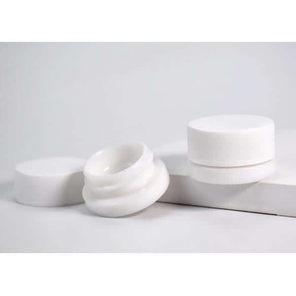 5g&7g Min Whte Glass Concentrate Jar, Child Resistant CR White Glass Jars, Glass Jars For Lip And Perfume Balm