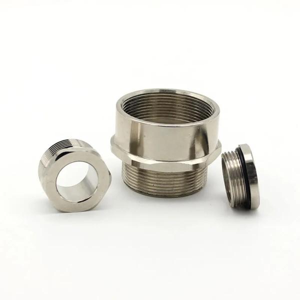 Nickel Plated Thread Reducer / Enlarger Stainless Steel Adapter Cable Gland NPT1 To NPT3/4