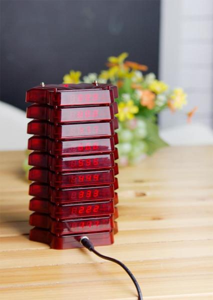 wireless high quality CE certificated  food taking coaster pager with 433.92MHZ