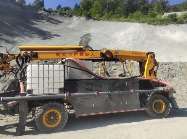 Robot de hormigón mojado para proyectos eficientes de construcción de túneles y minas