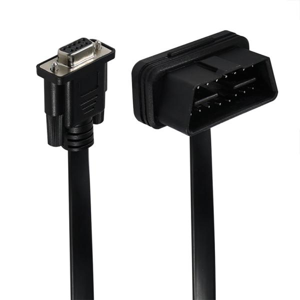OBD-II to DB9 Diagnostic Adapter Cable 16-Pin Male to 9-Pin Serial