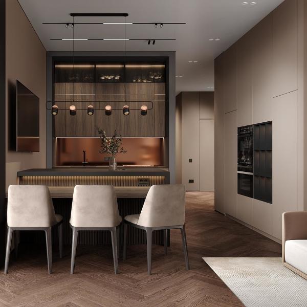 Современные модульные кухонные шкафы европейского стиля Лаковые кухонные шкафы для квартиры