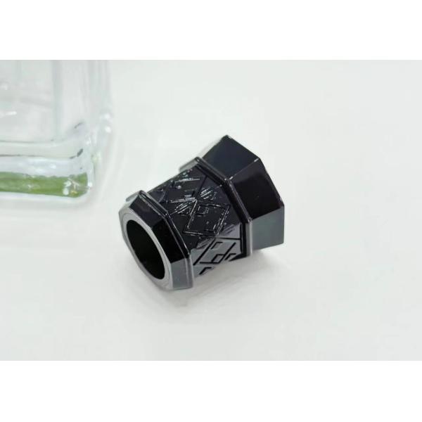 High-End Shiny Surface Black Perfume Bottle Caps Customized Perfume Bottle Lids