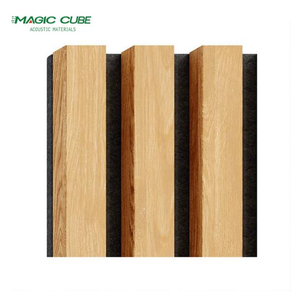 Moderno estilo de design MDF 27mm padrão poliéster Pet painéis acústicos para revestimento de parede