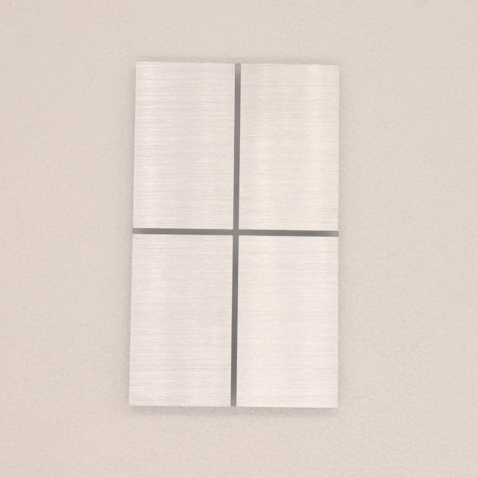 US Size 120*72mm Metal Panel Zigbee Smart Life Touch Panel 1/2/3/4 Gang Light Smart Switch L+N