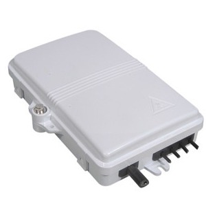 4 Core Fiber Optic Distribution Box for Wall/Pole Mounting, IP65 Protected PC+ABS FTTH FTTB FTTX NETWORK