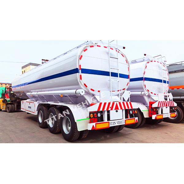 TITAN 3 Axle 42000 Liters Fuel Tank Semi Trailer Oil Diesel Fuel Tanker Trailer for Sale in Ghana