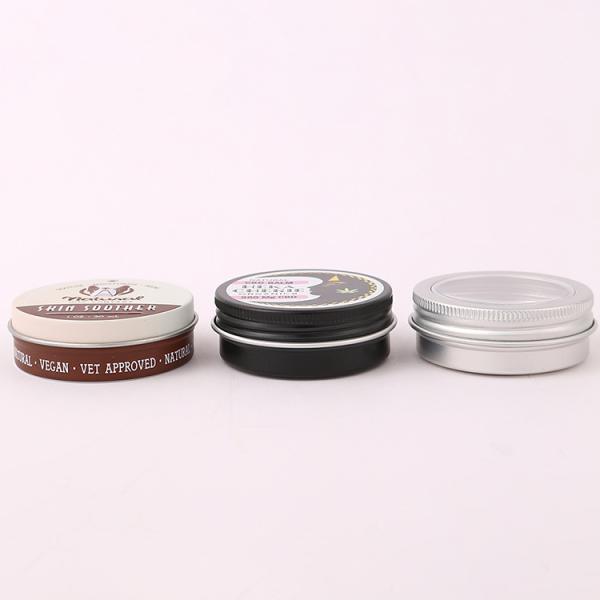 Custom Black Aluminum Candle Tin Metal Case for Solid Scented Candle 6 oz With Lids Food Storage Box Industrial Food