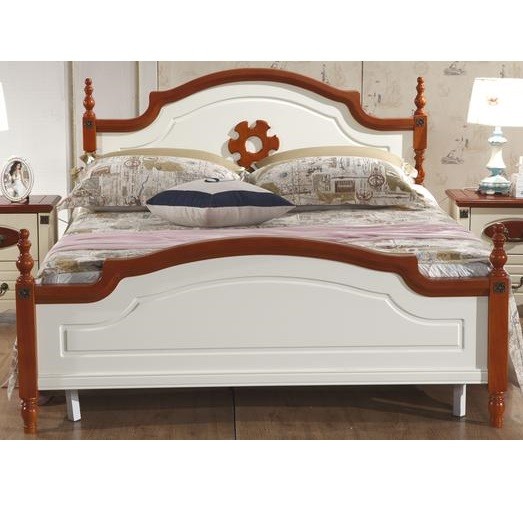 Mediterranean White Clothes cabinet American country wooden wardrobe