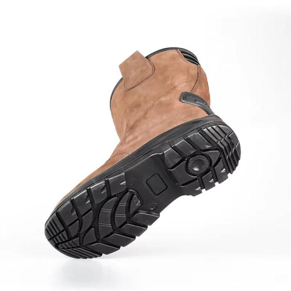 Chaussures à talons hauts nubuck bruns imperméables à l' eau et résistantes à l' huile