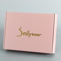 A caixa de empacotamento ondulada cor-de-rosa luxuosa de três camadas personalizou Logo Wholesale