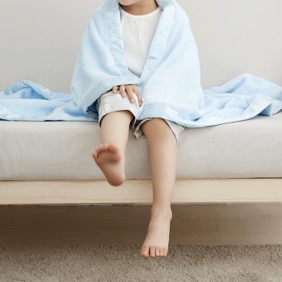 Customized Soft Newborn Blanket Satin Trim Flannel Fleece Warm Plush Blanket