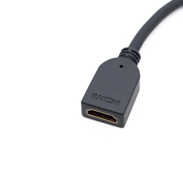 Mini HD-MI Hombre a HD-MI Mujer Convertidor Cable de extensión a prueba de agua para automóviles Camiones Barcas Computadoras de motocicletas