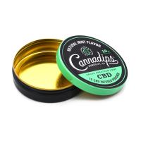 CBD Mini Metal Tin Container Gold desapareceu caixas de Tin Box Sweet Candy Metal