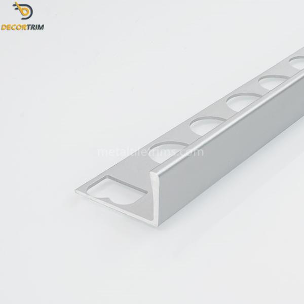 Matt Satin Aluminium Tile Trim 10mm For Tile Edging Protection