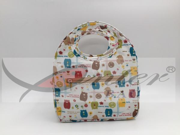 Waterproof Neoprene Food Bag Reusable / Kids Cooler Lunch Bag For School