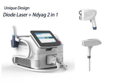 Portable Laser Q Switch Tattoo Removal Machine , Long Pulse Nd Yag Laser System