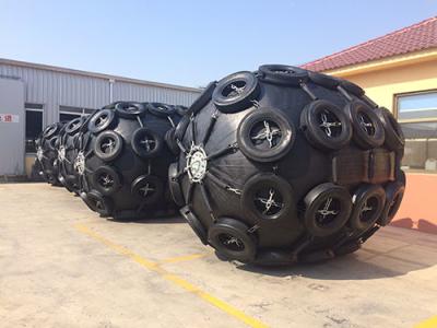 D1350×L3000 80kPa Marine Inflatable Fender 50kPa Ship Pneumatic Fender